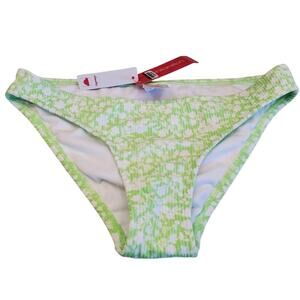 Xhilaration Womens Bikini Bottom Green Floral Size Small